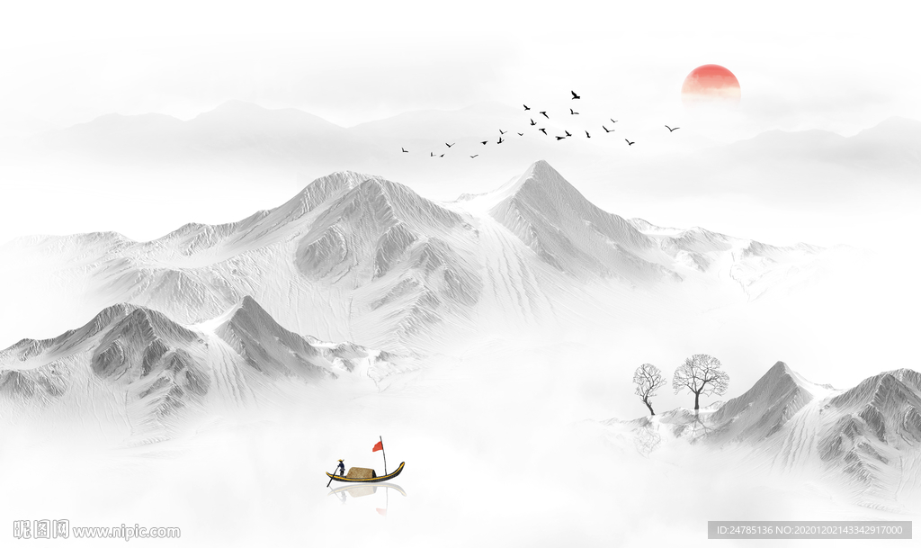 中式山水画