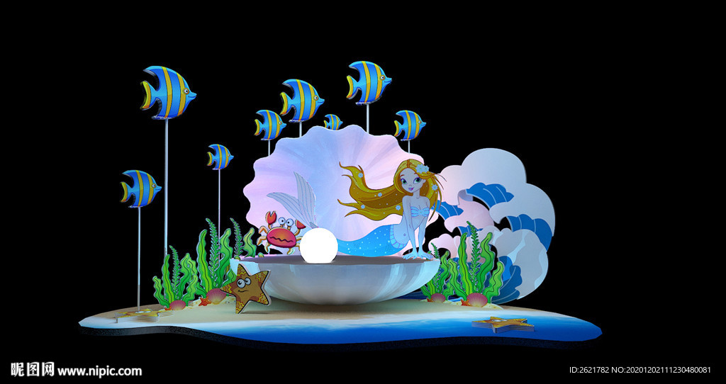 海洋贝壳美陈DP