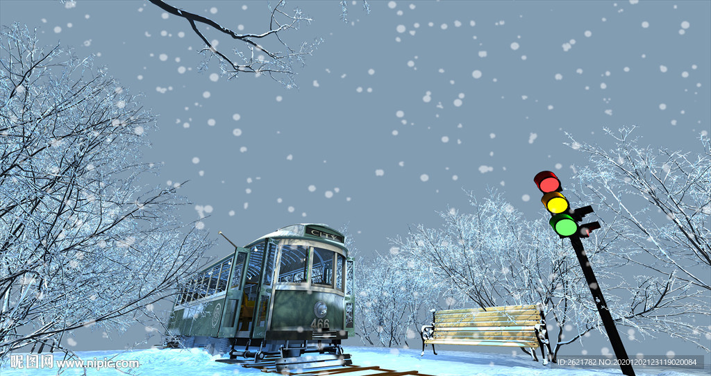 冰雪火车商场大型美陈