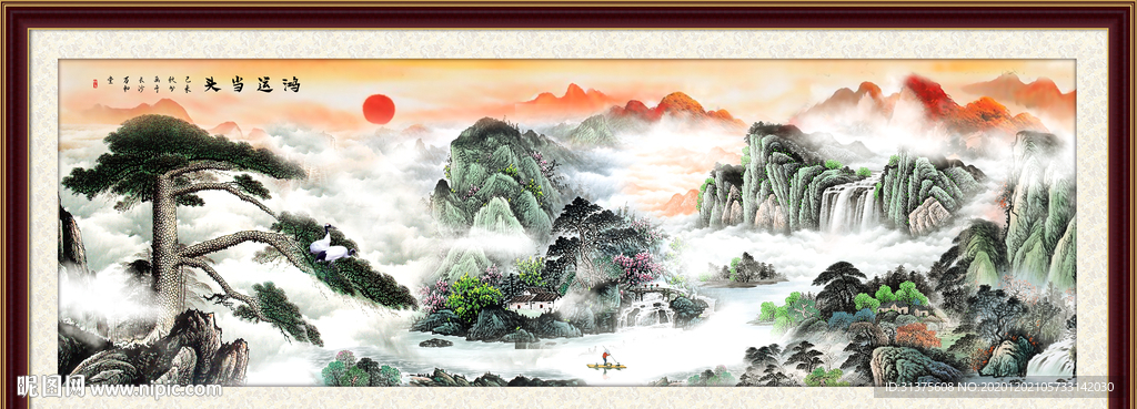 山水画 水墨山水画 意境山水画