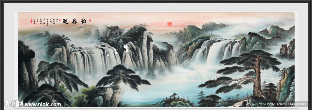 山水画 水墨山水画 意境山水画