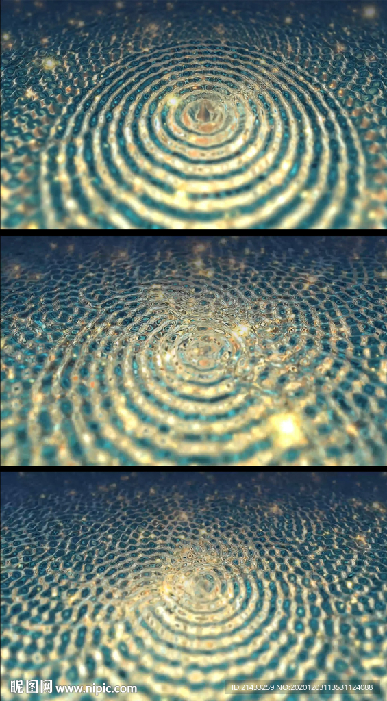 琉璃质感波纹动感背景视频