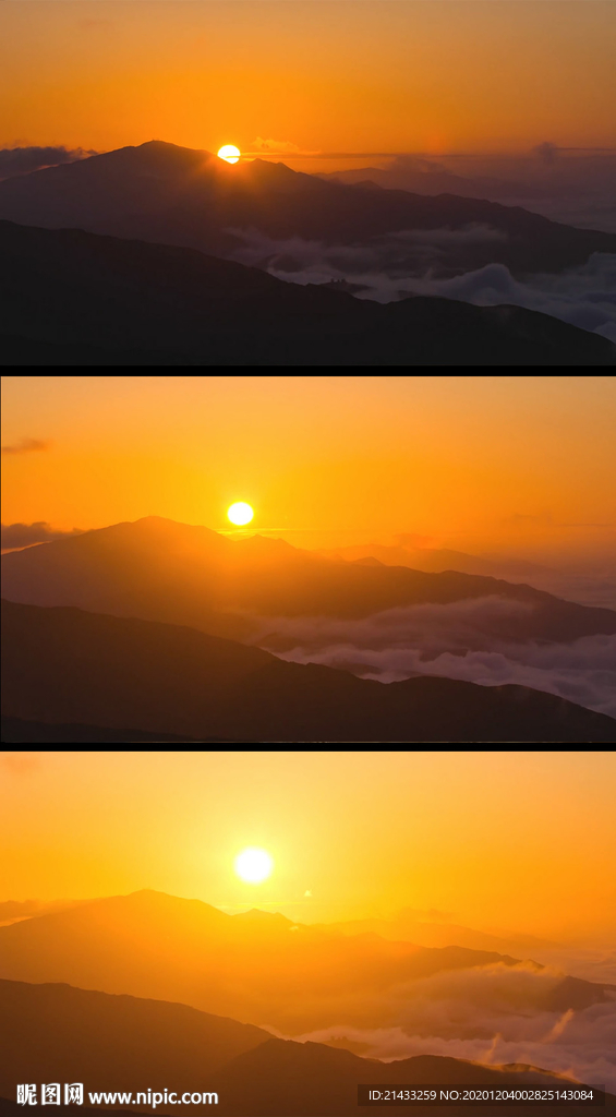 唯美日出实拍视频素材