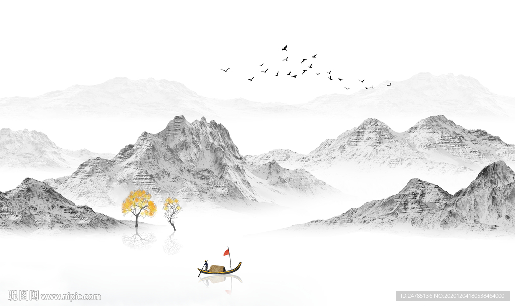 中式山水画