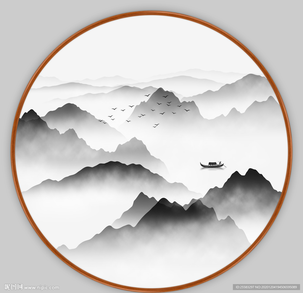 新中式水墨画