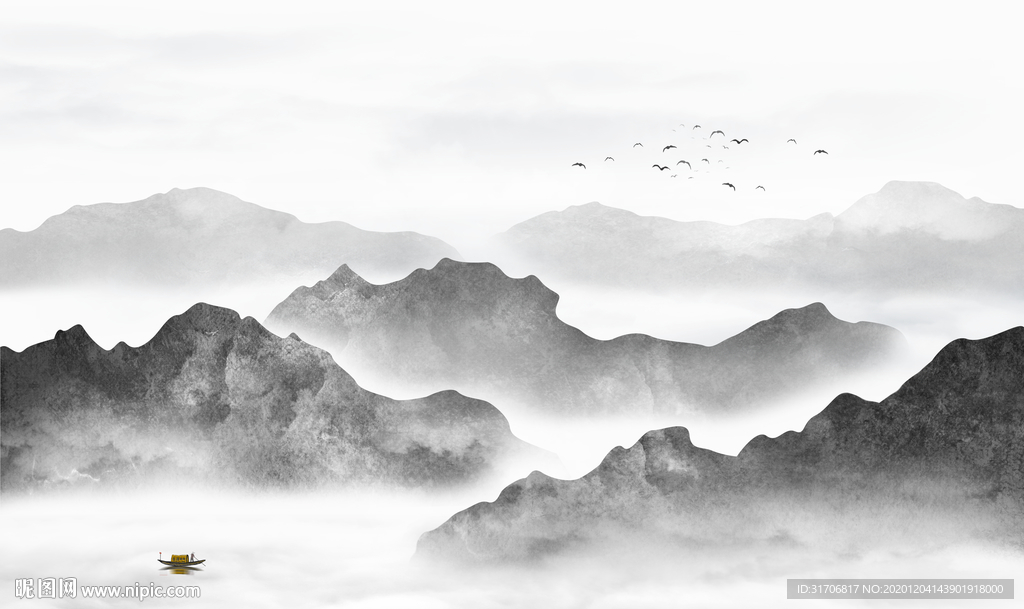 意境山水画