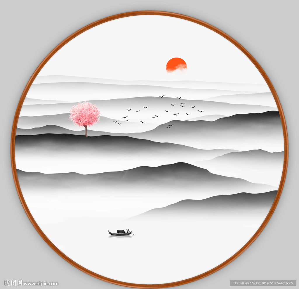 水墨山水画