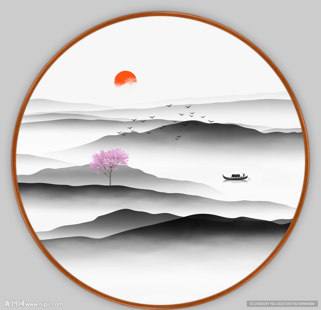 水墨山水画