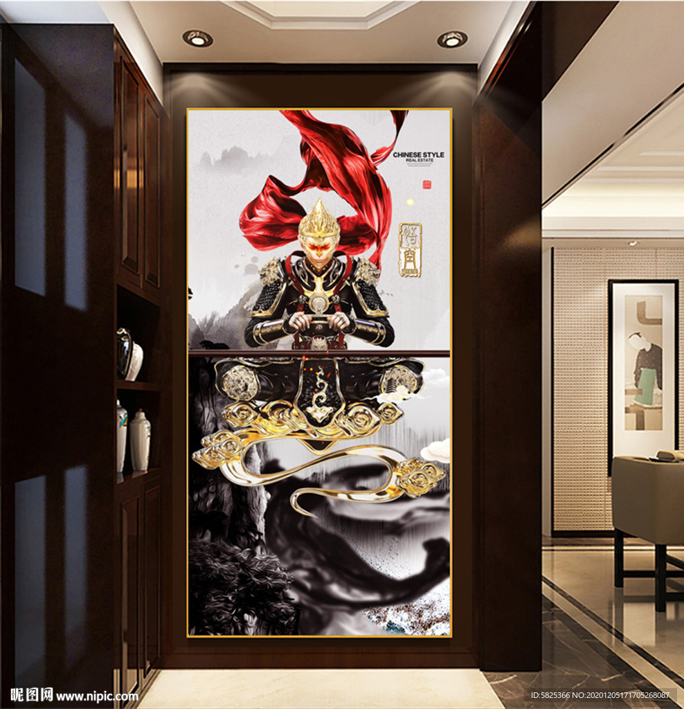 孙悟空 晶瓷画 装饰画 齐天大