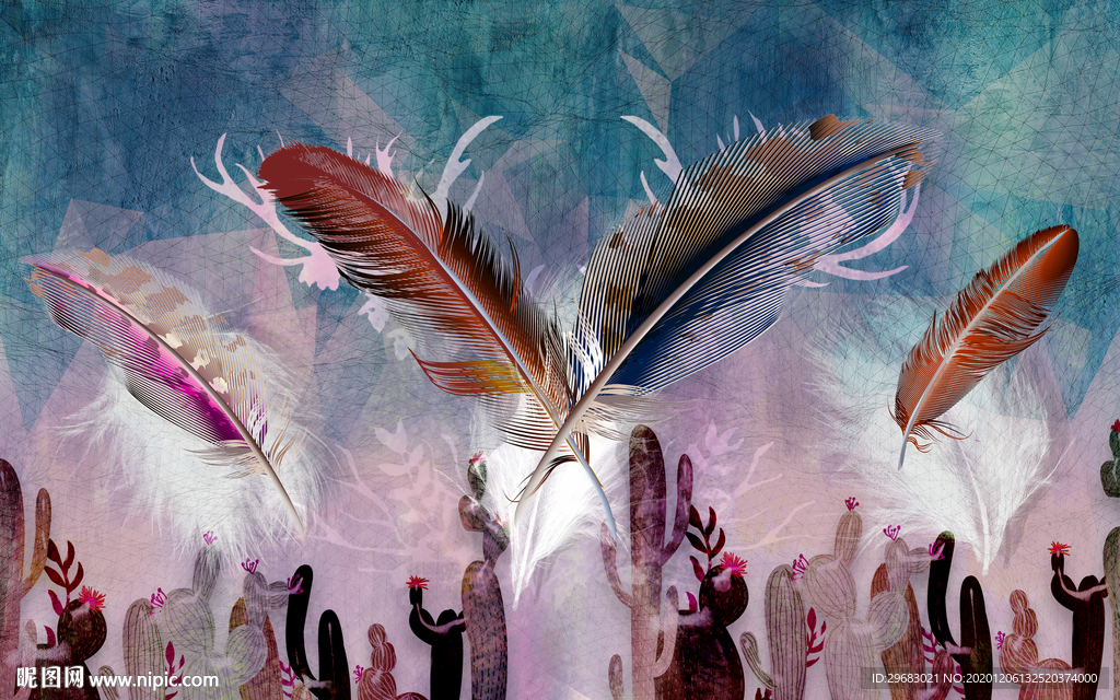 高档 现代装修墙画 tif分层