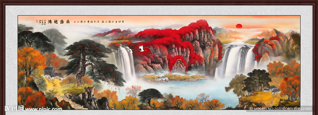 山水画 水墨山水画 意境山水画