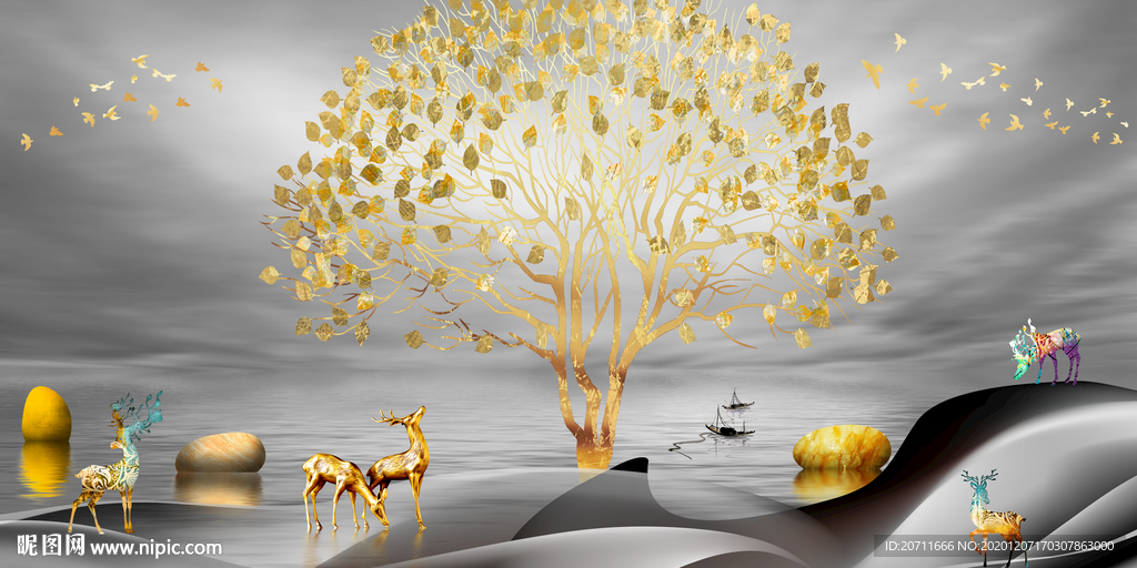 时来运转装饰画