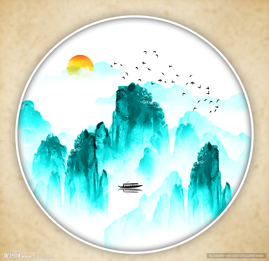 禅意山水画