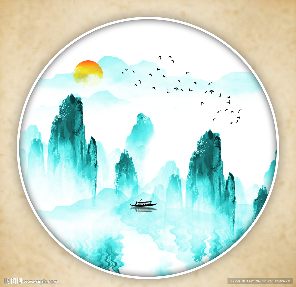 山水画禅意山水意境山水
