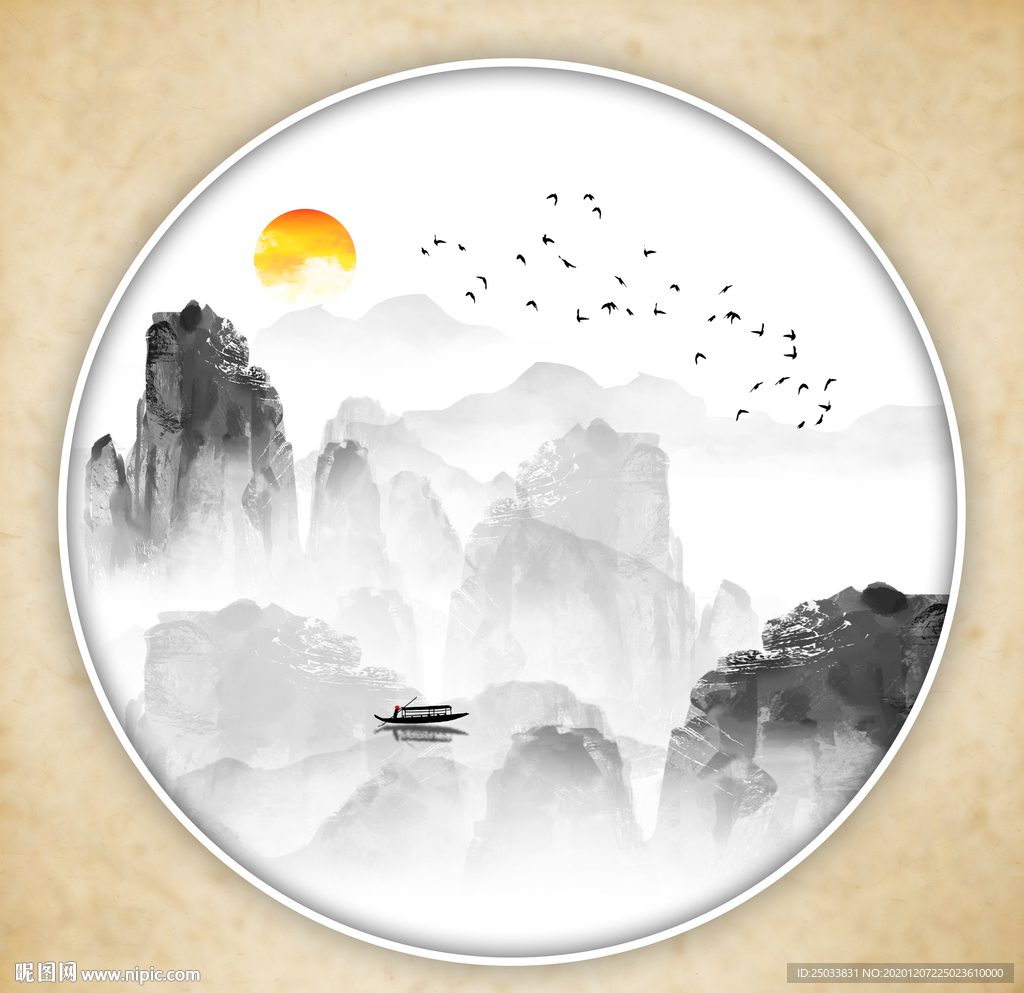 禅意山水画