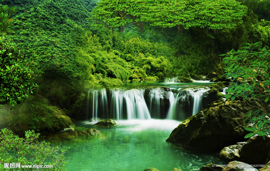 流水生财 风景画