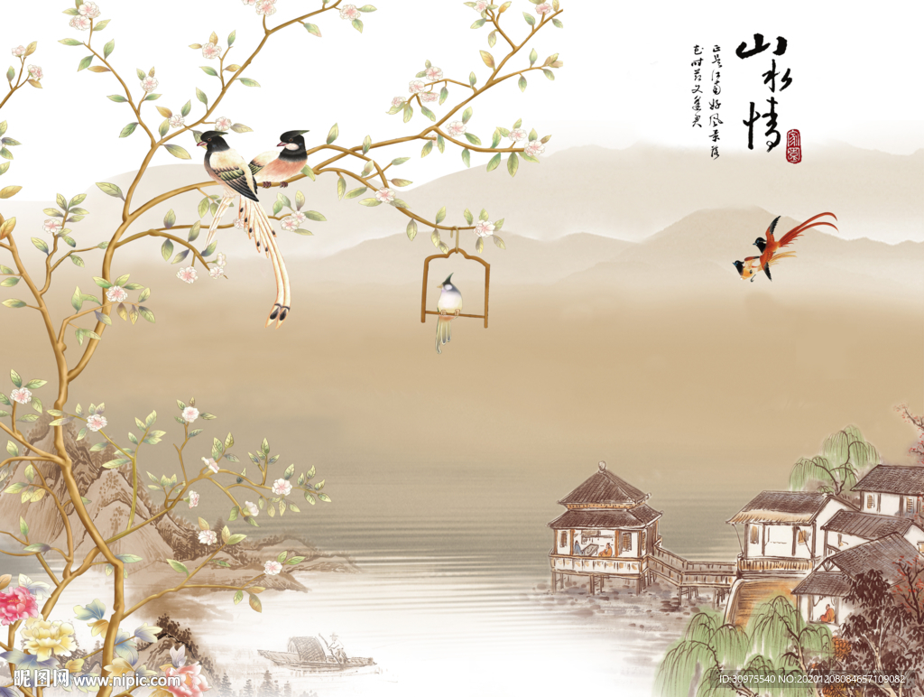 工笔花鸟
