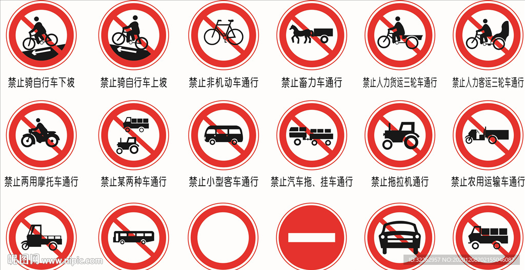 机动车禁止通行