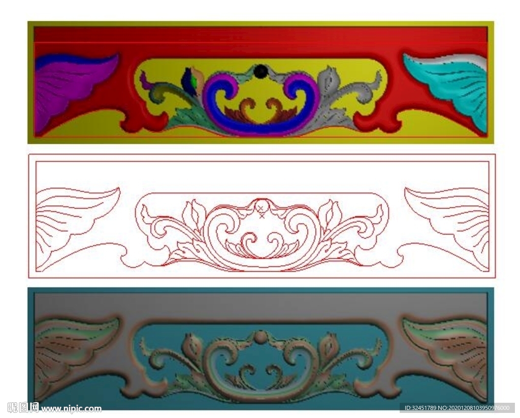 小象头沙发 精雕图