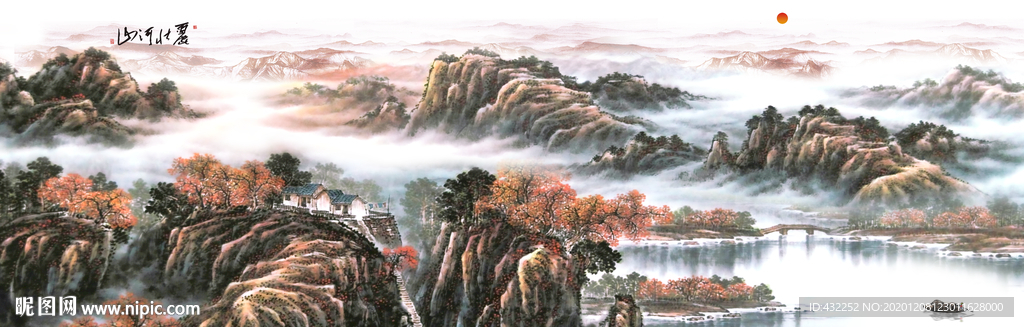 山水画 水墨山水画 意境山水画