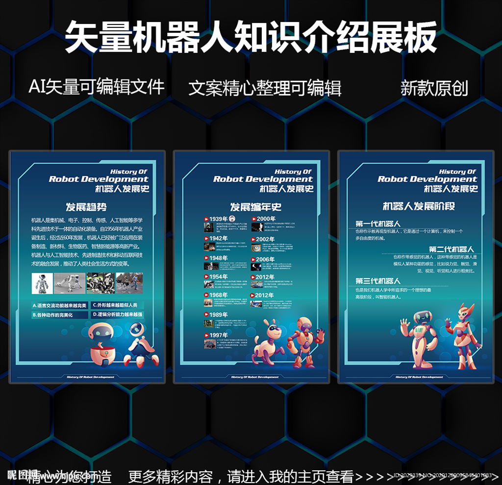 矢量机器人知识介绍展板