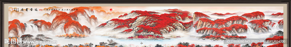 鸿运当头国画