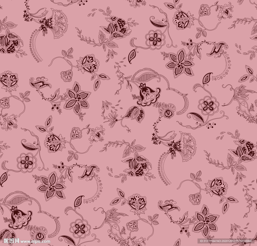 个性植物印花图案