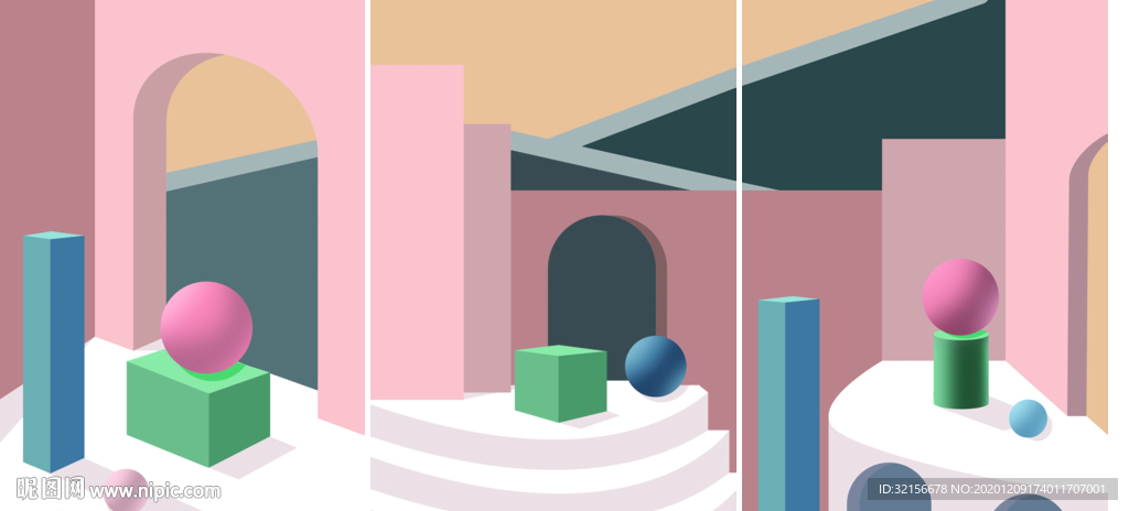 北欧现代立体装饰画