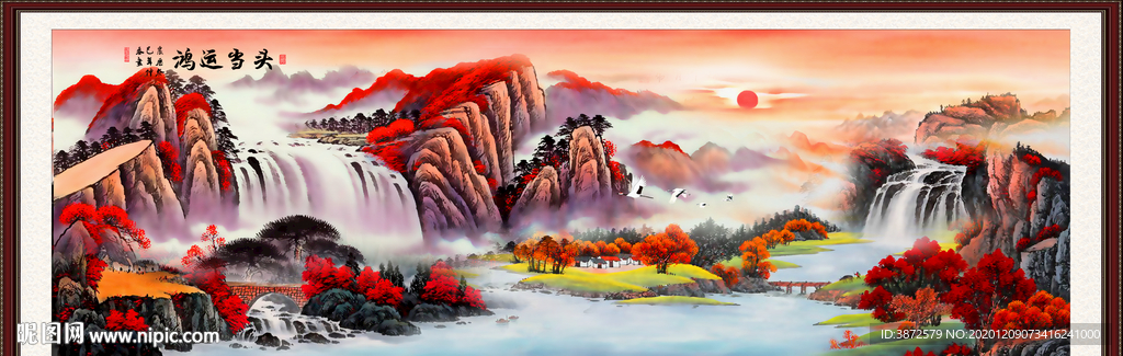 山水画 水墨山水画 意境山水画