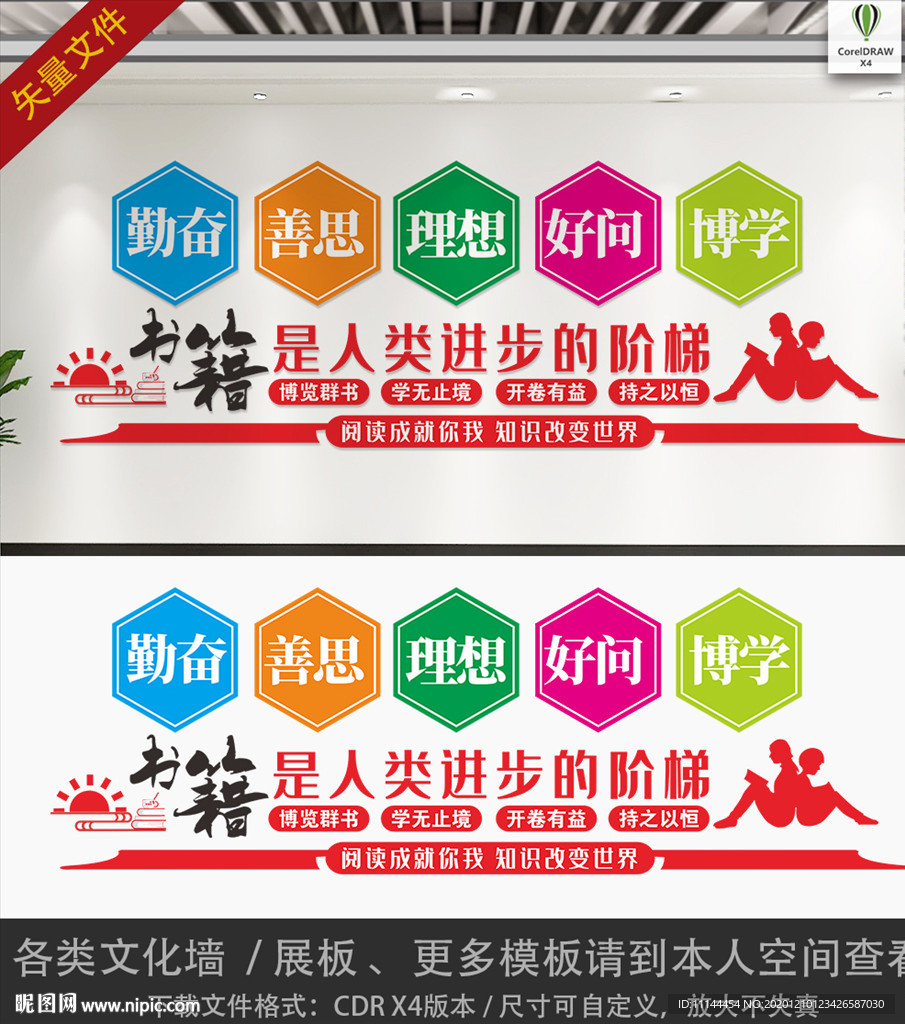 阅览室文化墙