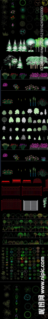 植物花卉CAD图库