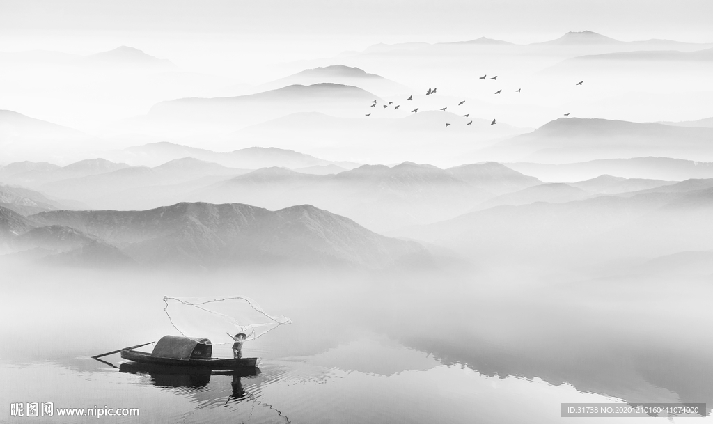 新中式山水画