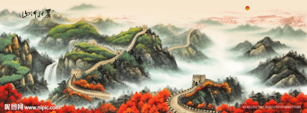 长城国画长城长城国画