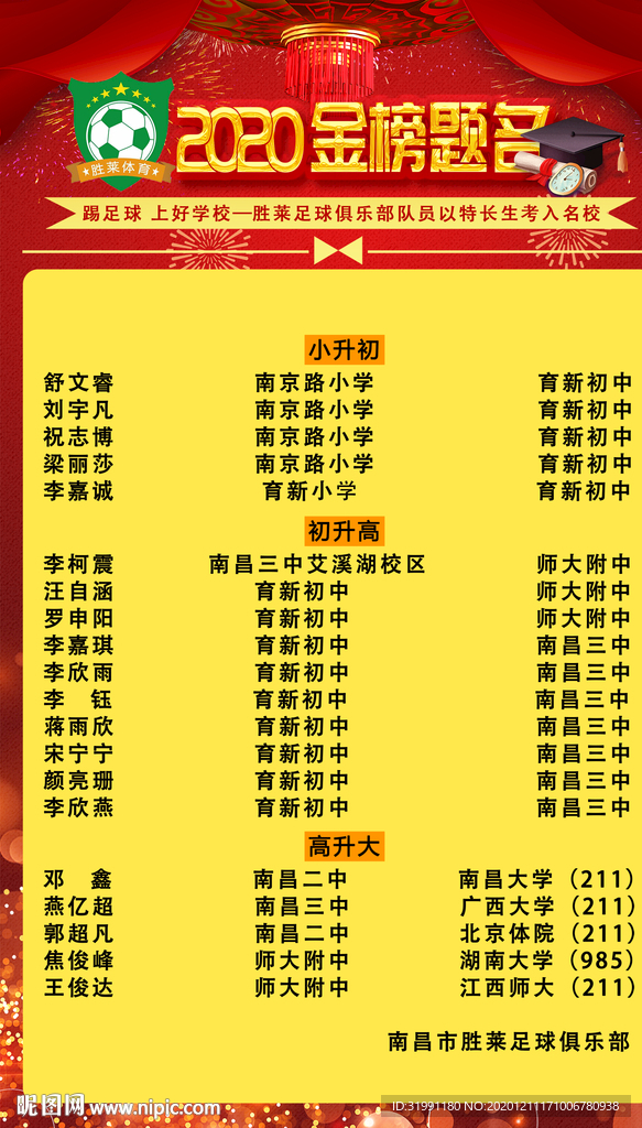 经榜提名海报