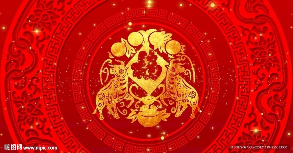 牛年春节视频素材