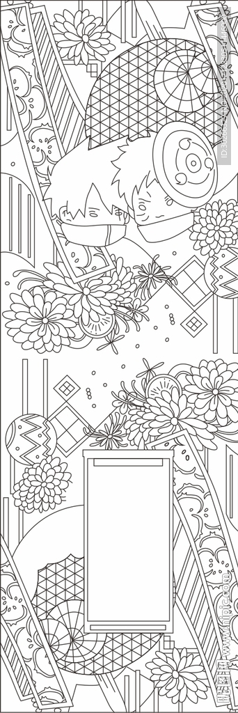 白描插画