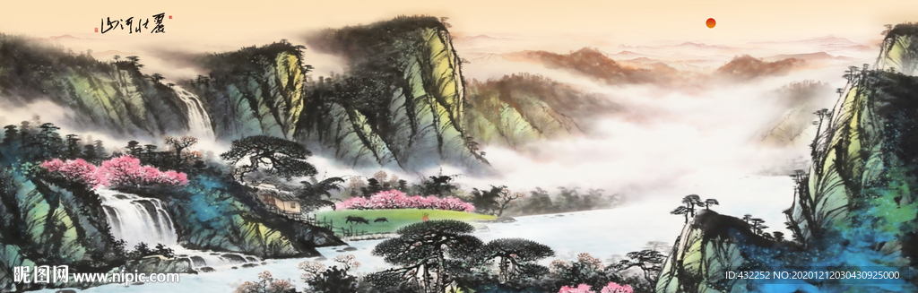 山水画 水墨山水画 意境山水画