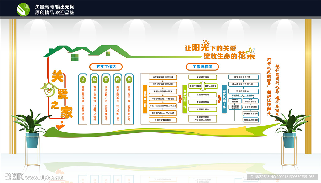 关爱之家文化墙