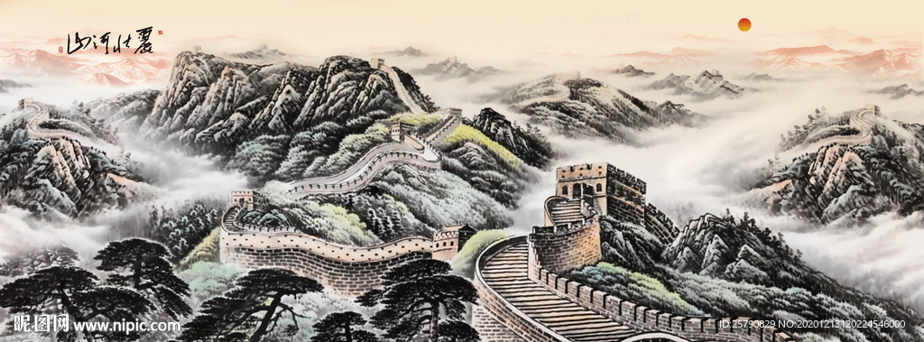 长城国画长城长城国画