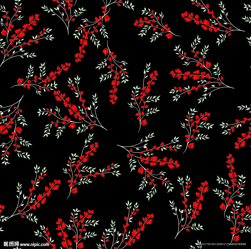 花型 花朵 花紋 印花 手绘