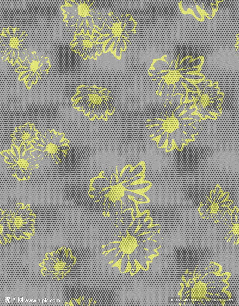 点子 花朵 卡通