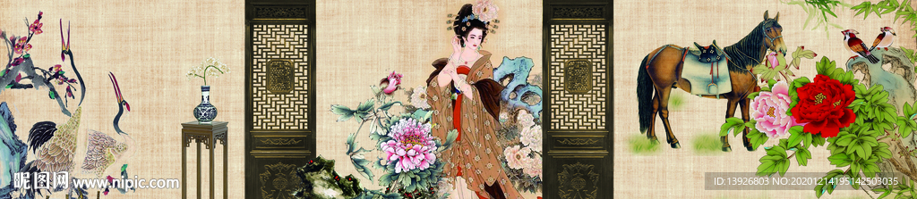 唐朝仕女长廊
