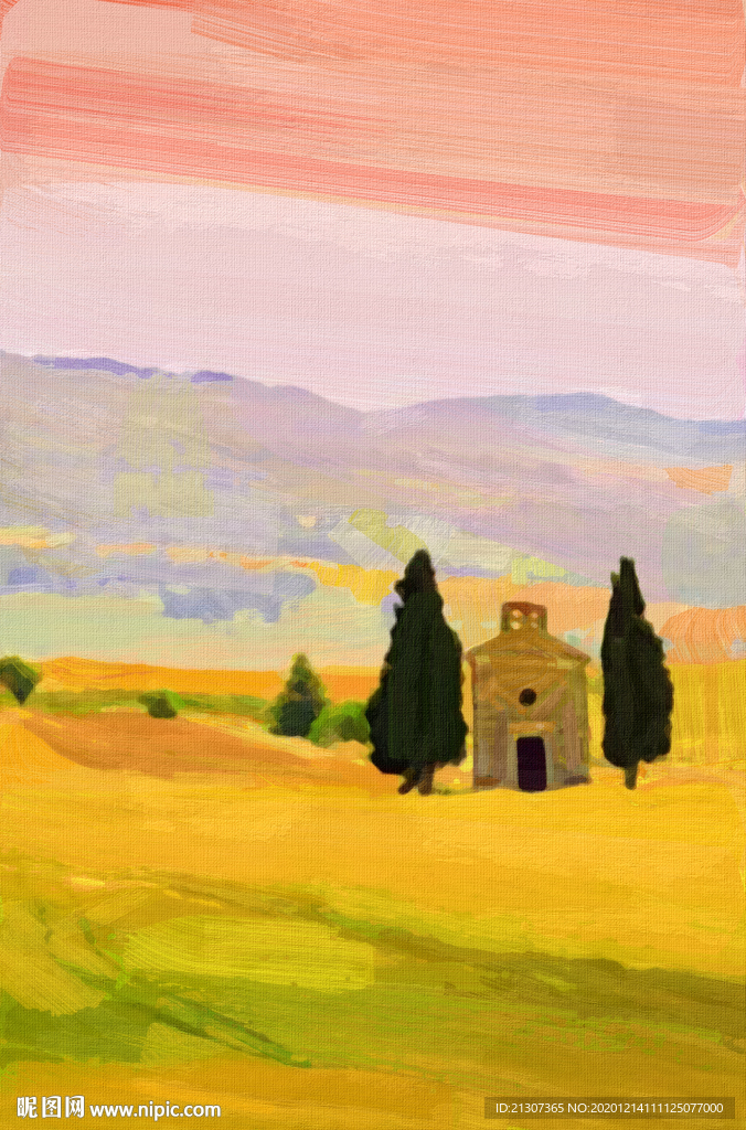 风景油画装饰画