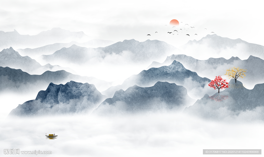 意境山水画
