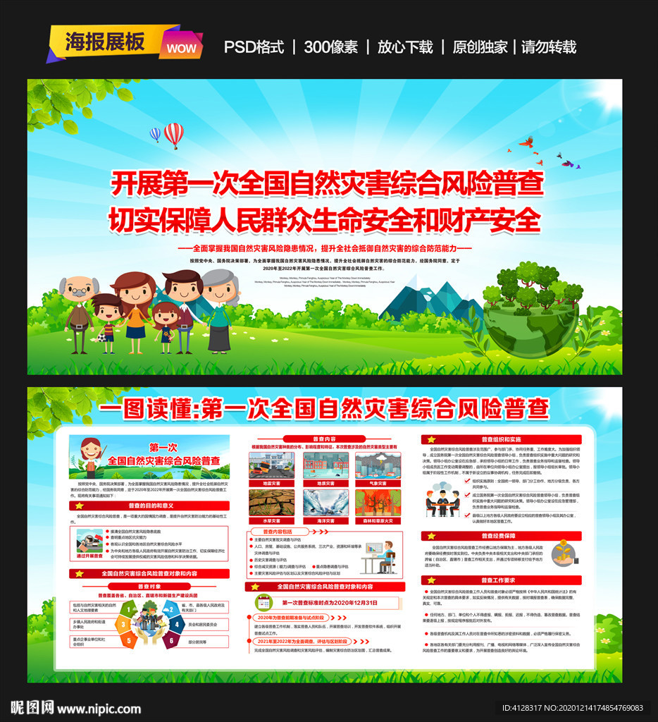 开展全国自然灾害综合风险普查