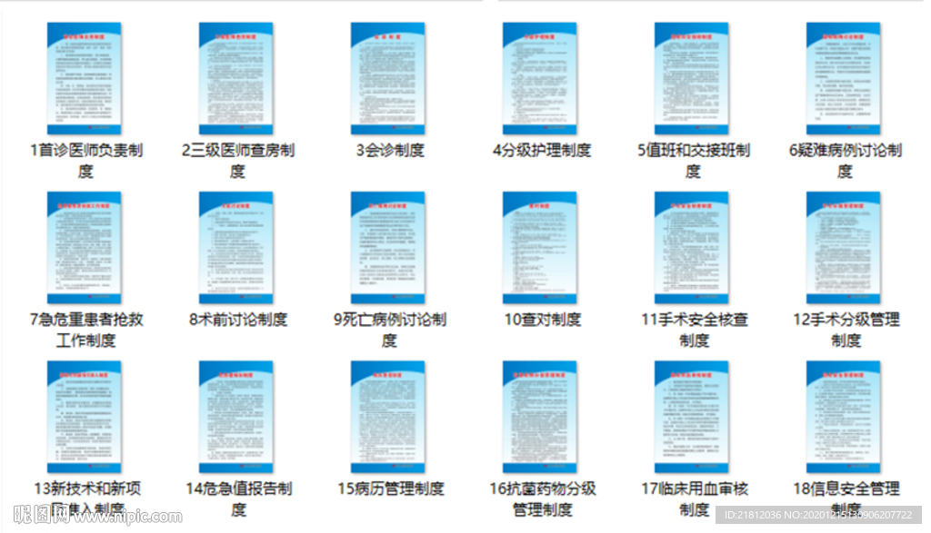 2020医疗质量安全制度十八项