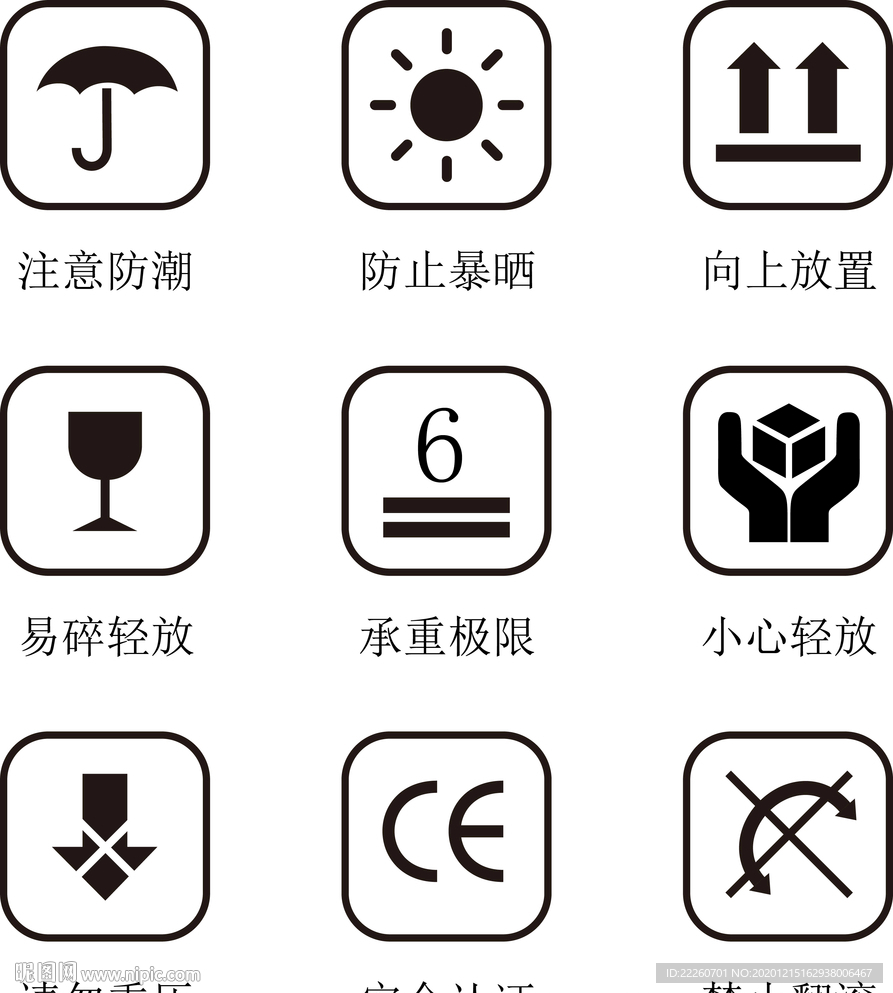 纸箱标志
