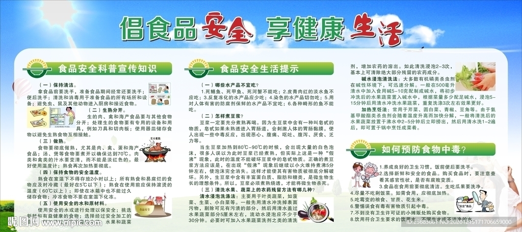 食品安全 食品安全展板
