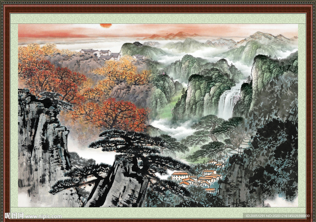 聚宝盆山水