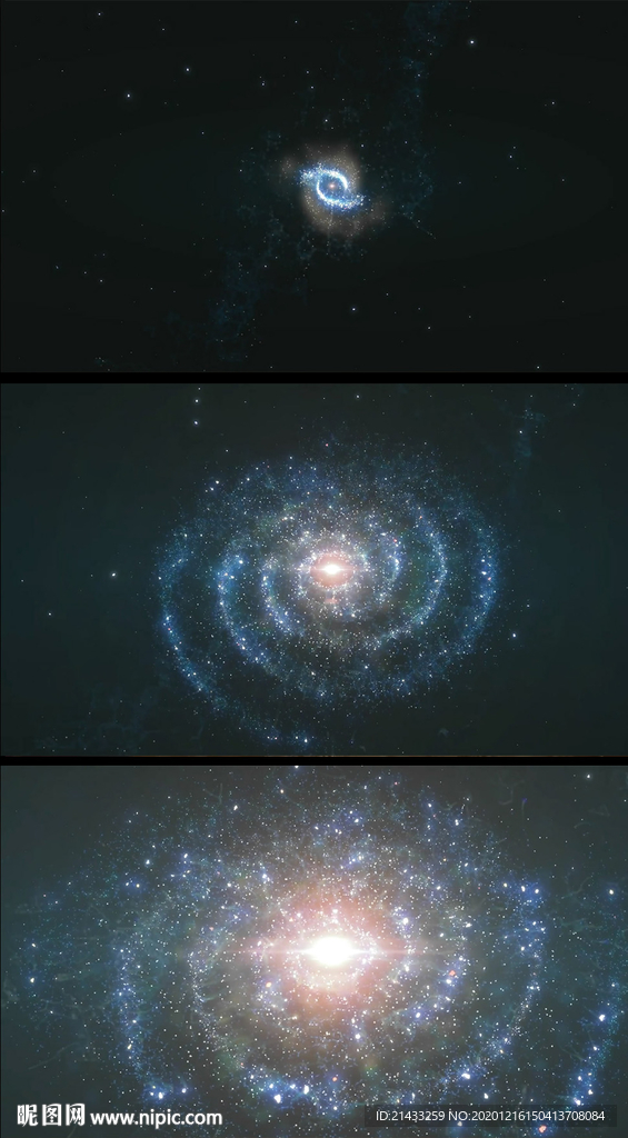 宇宙特效星系扩散视频素材